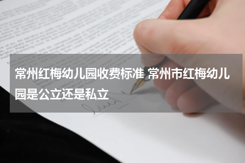 常州红梅幼儿园收费标准 常州市红梅幼儿园是公立还是私立