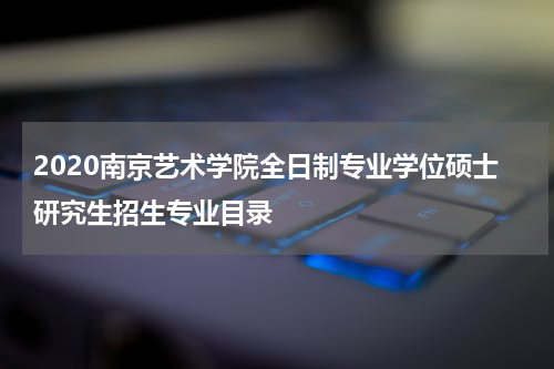 2020南京艺术学院全日制专业学位硕士研究生招生专业目录