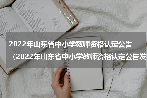 2022年山东省中小学教师资格认定公告（2022年山东省中小学教师资格认定公告发布）