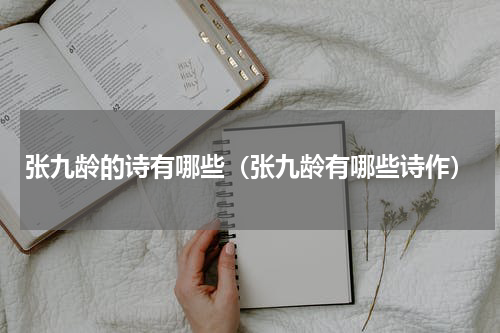 张九龄的诗有哪些（张九龄有哪些诗作）
