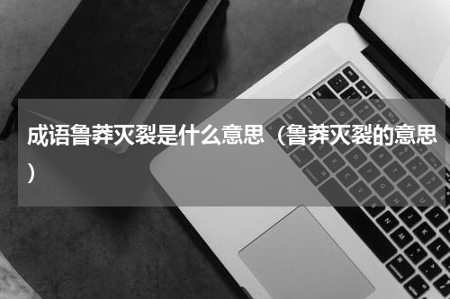 成语鲁莽灭裂是什么意思（鲁莽灭裂的意思）