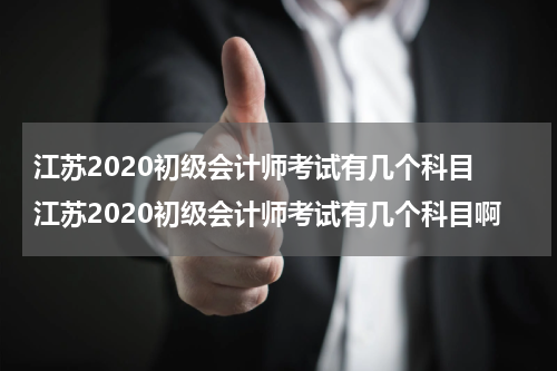 江苏2020初级会计师考试有几个科目 江苏2020初级会计师考试有几个科目啊