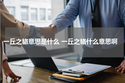 一丘之貉意思是什么 一丘之貉什么意思啊