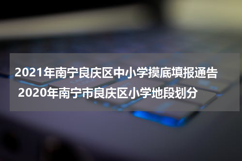 2021年南宁良庆区中小学摸底填报通告 2020年南宁市良庆区小学地段划分