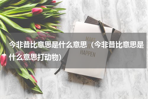 今非昔比意思是什么意思（今非昔比意思是什么意思打动物）