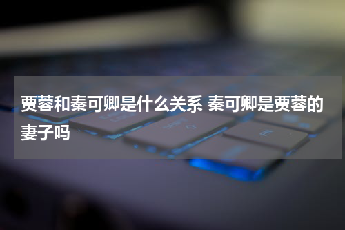 贾蓉和秦可卿是什么关系 秦可卿是贾蓉的妻子吗