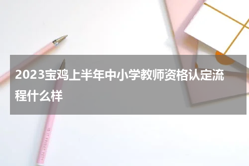 2023宝鸡上半年中小学教师资格认定流程什么样