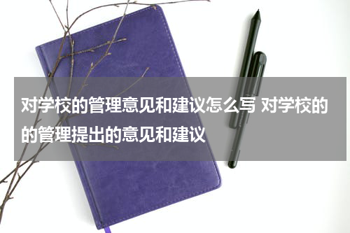 对学校的管理意见和建议怎么写 对学校的的管理提出的意见和建议