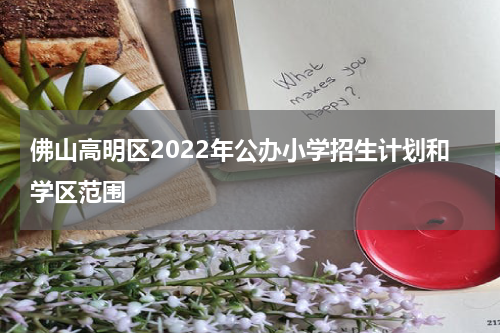 佛山高明区2022年公办小学招生计划和学区范围