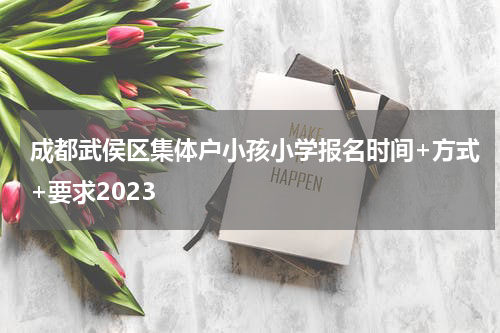 成都武侯区集体户小孩小学报名时间+方式+要求2023