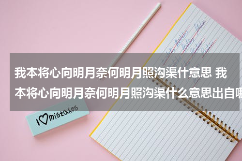 我本将心向明月奈何明月照沟渠什意思 我本将心向明月奈何明月照沟渠什么意思出自哪里