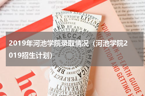 2019年河池学院录取情况（河池学院2019招生计划）