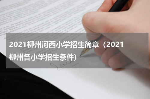2021柳州河西小学招生简章（2021柳州各小学招生条件）