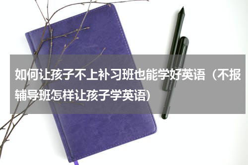 如何让孩子不上补习班也能学好英语（不报辅导班怎样让孩子学英语）