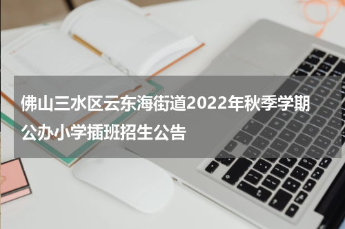 佛山三水区云东海街道2022年秋季学期公办小学插班招生公告