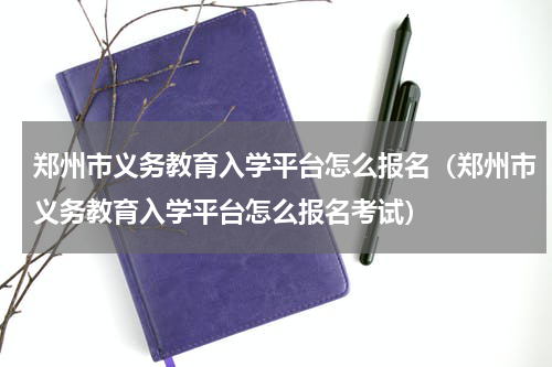 郑州市义务教育入学平台怎么报名（郑州市义务教育入学平台怎么报名考试）
