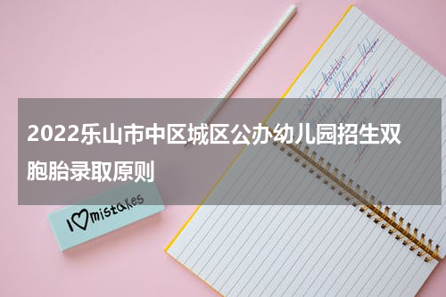 2022乐山市中区城区公办幼儿园招生双胞胎录取原则