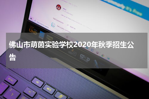 佛山市萌茵实验学校2020年秋季招生公告