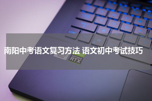 南阳中考语文复习方法 语文初中考试技巧