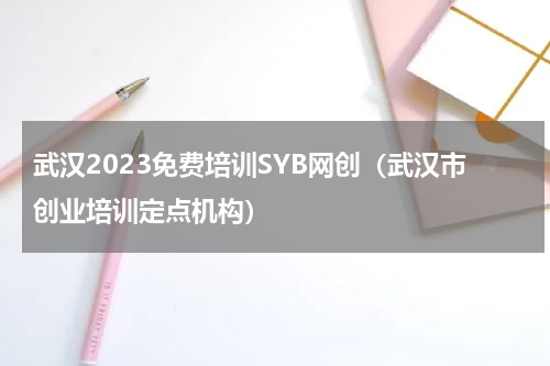 武汉2023免费培训SYB网创（武汉市创业培训定点机构）