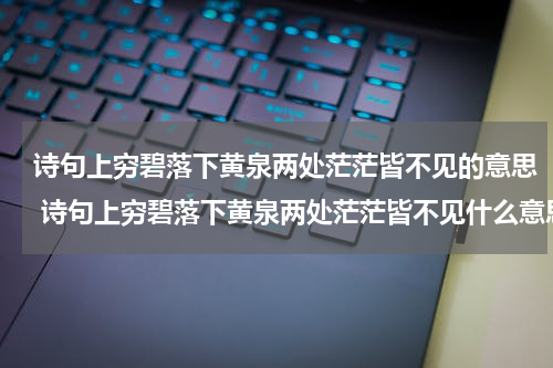 诗句上穷碧落下黄泉两处茫茫皆不见的意思 诗句上穷碧落下黄泉两处茫茫皆不见什么意思