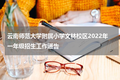 云南师范大学附属小学文林校区2022年一年级招生工作通告