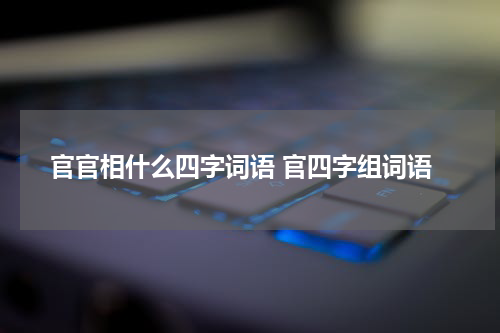 官官相什么四字词语 官四字组词语