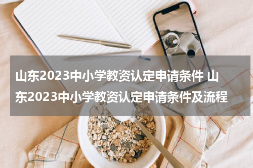 山东2023中小学教资认定申请条件 山东2023中小学教资认定申请条件及流程