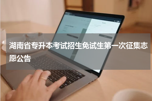 湖南省专升本考试招生免试生第一次征集志愿公告