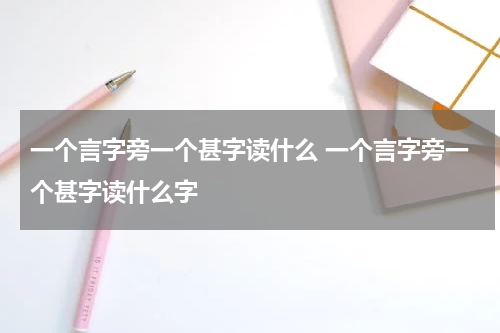 一个言字旁一个甚字读什么 一个言字旁一个甚字读什么字