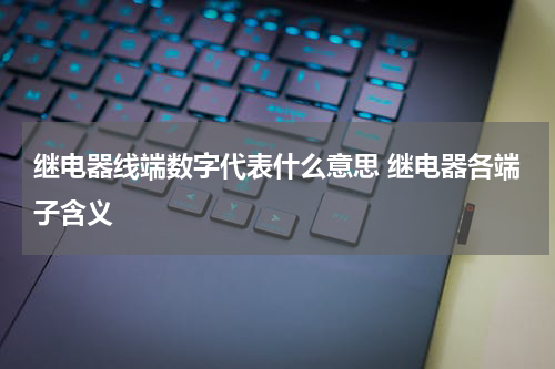 继电器线端数字代表什么意思 继电器各端子含义