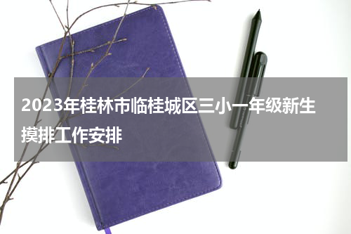2023年桂林市临桂城区三小一年级新生摸排工作安排