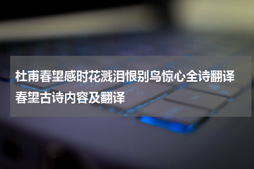 杜甫春望感时花溅泪恨别鸟惊心全诗翻译 春望古诗内容及翻译