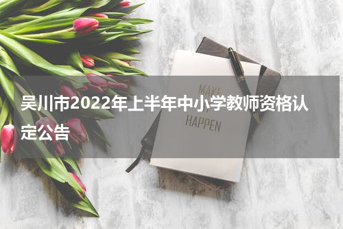 吴川市2022年上半年中小学教师资格认定公告