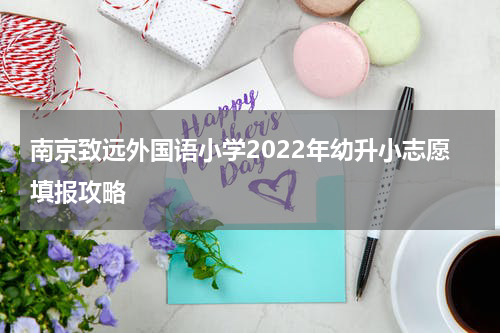 南京致远外国语小学2022年幼升小志愿填报攻略