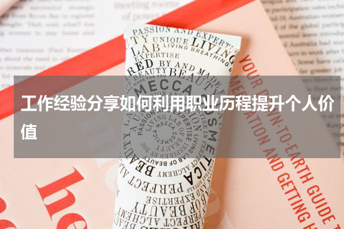 工作经验分享如何利用职业历程提升个人价值