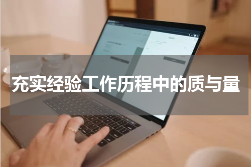 充实经验工作历程中的质与量