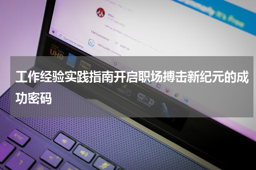 工作经验实践指南开启职场搏击新纪元的成功密码