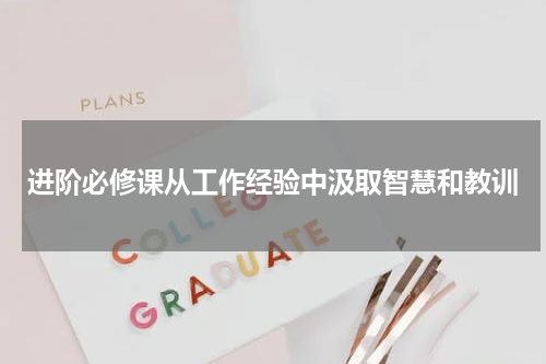 进阶必修课从工作经验中汲取智慧和教训