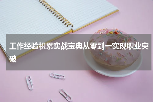 工作经验积累实战宝典从零到一实现职业突破
