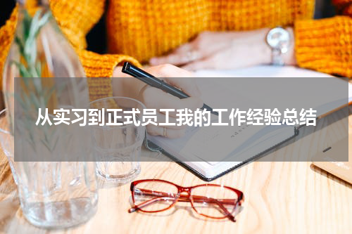 从实习到正式员工我的工作经验总结