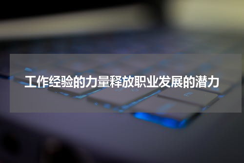 工作经验的力量释放职业发展的潜力