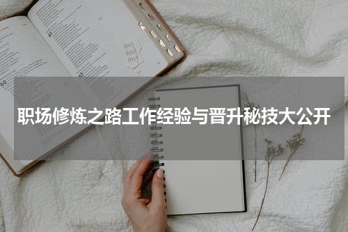 职场修炼之路工作经验与晋升秘技大公开