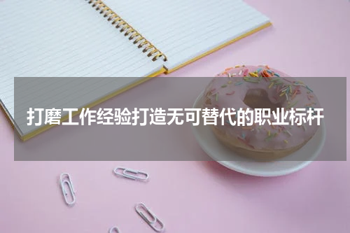 打磨工作经验打造无可替代的职业标杆