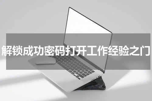 解锁成功密码打开工作经验之门