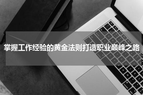 掌握工作经验的黄金法则打造职业巅峰之路