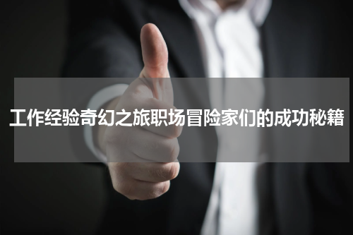 工作经验奇幻之旅职场冒险家们的成功秘籍