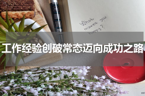 工作经验创破常态迈向成功之路