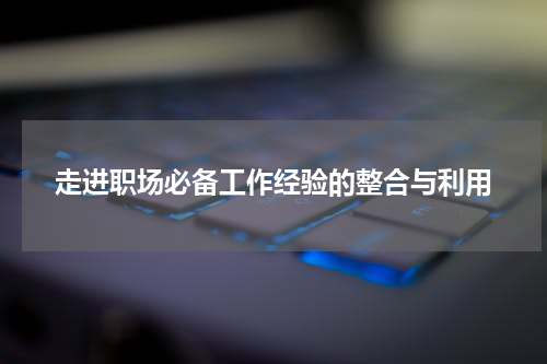 走进职场必备工作经验的整合与利用