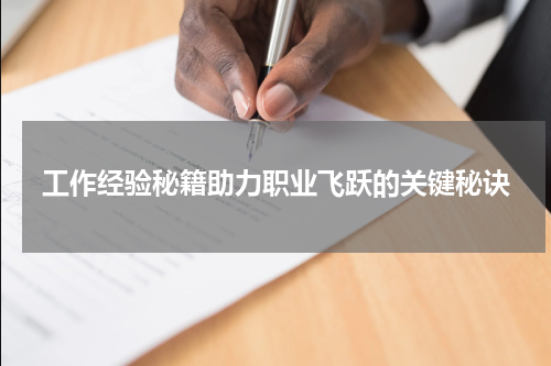 工作经验秘籍助力职业飞跃的关键秘诀